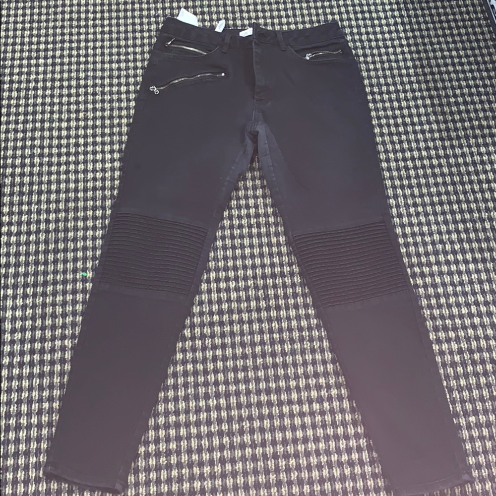 Zara Motorcycle black jeans